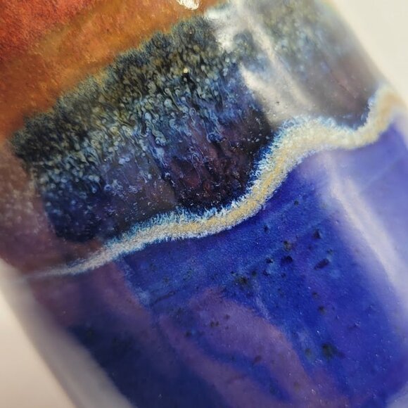 NWOT Blue Spruce Pottery Patrick's Coffee Mug Mountain Lake Cabin Handmade Tea - Picture 11 of 13